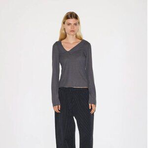 Deiji Studios Cross Collar Top (Night Blue, size M)